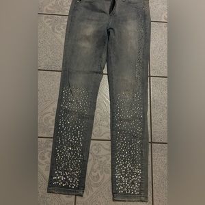 Bedazzled Light Blue Jeans